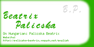 beatrix palicska business card